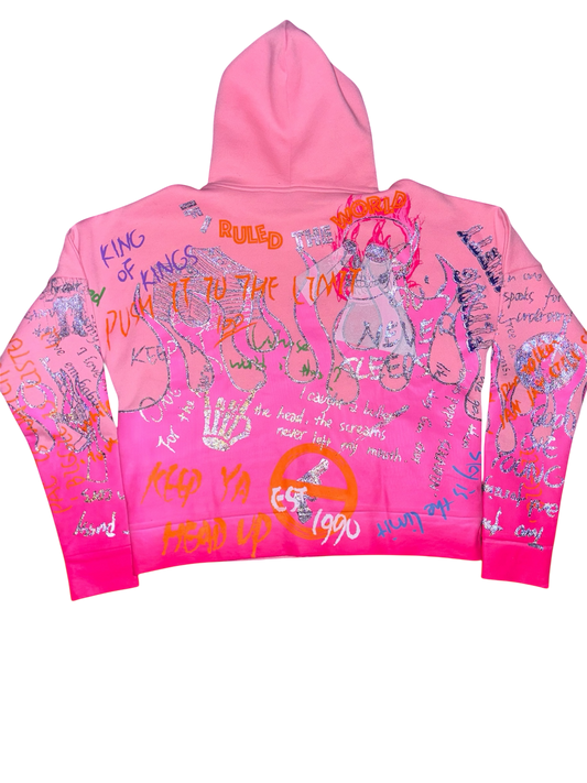 “BUBBLE PINK” HOODIE (EXCL)