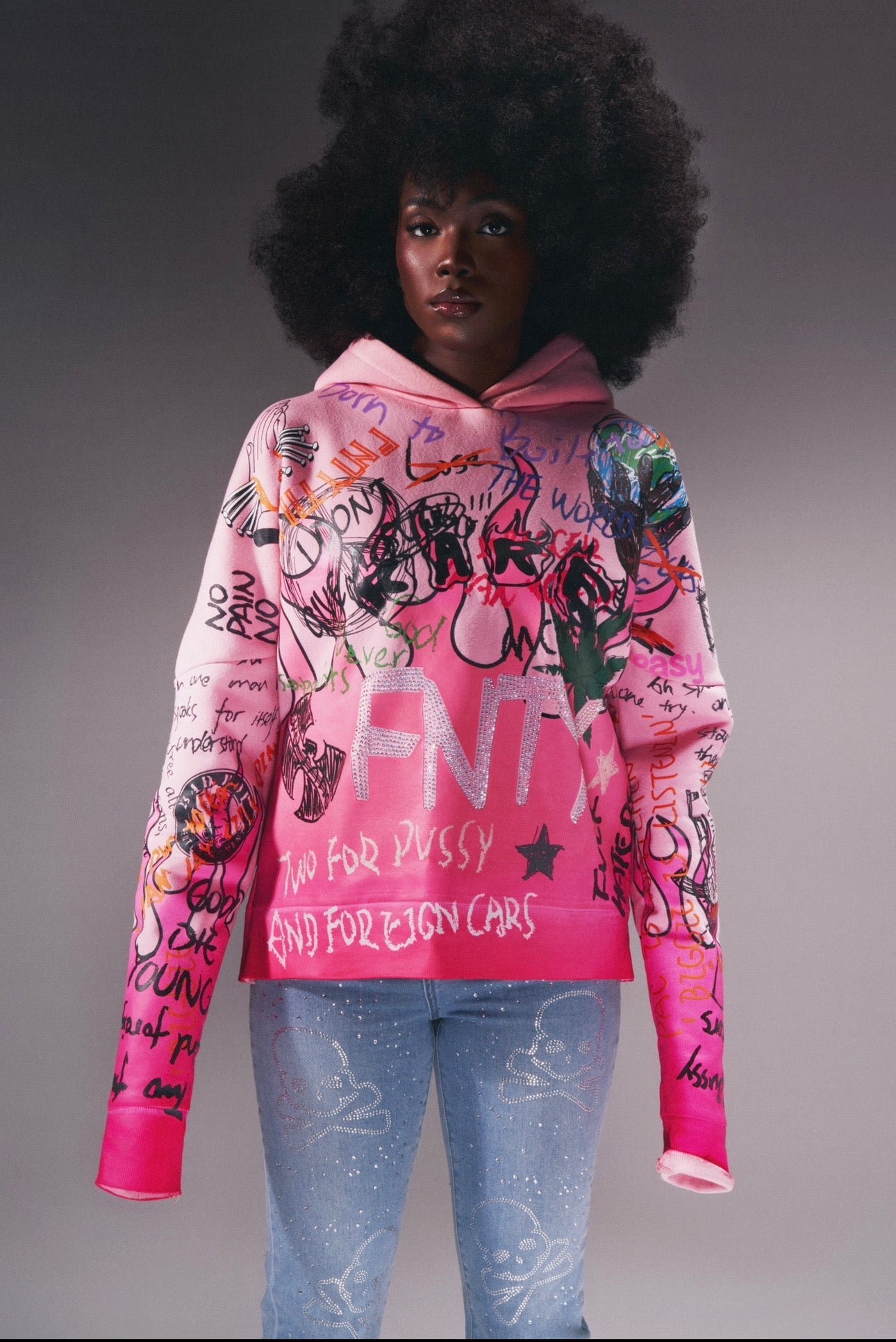 “BUBBLE PINK” HOODIE (EXCL)