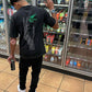 BUTTERFLY SKULL TEE (GREEN) "Acid Washed"