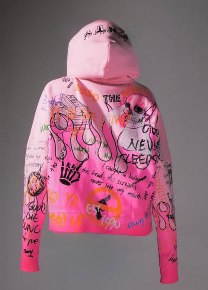 “BUBBLE PINK” HOODIE (EXCL)