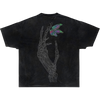 BUTTERFLY SKULL TEE "Acid Washed"
